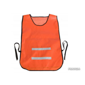 Chaleco fluor ribet. en PVC c/reflectivo